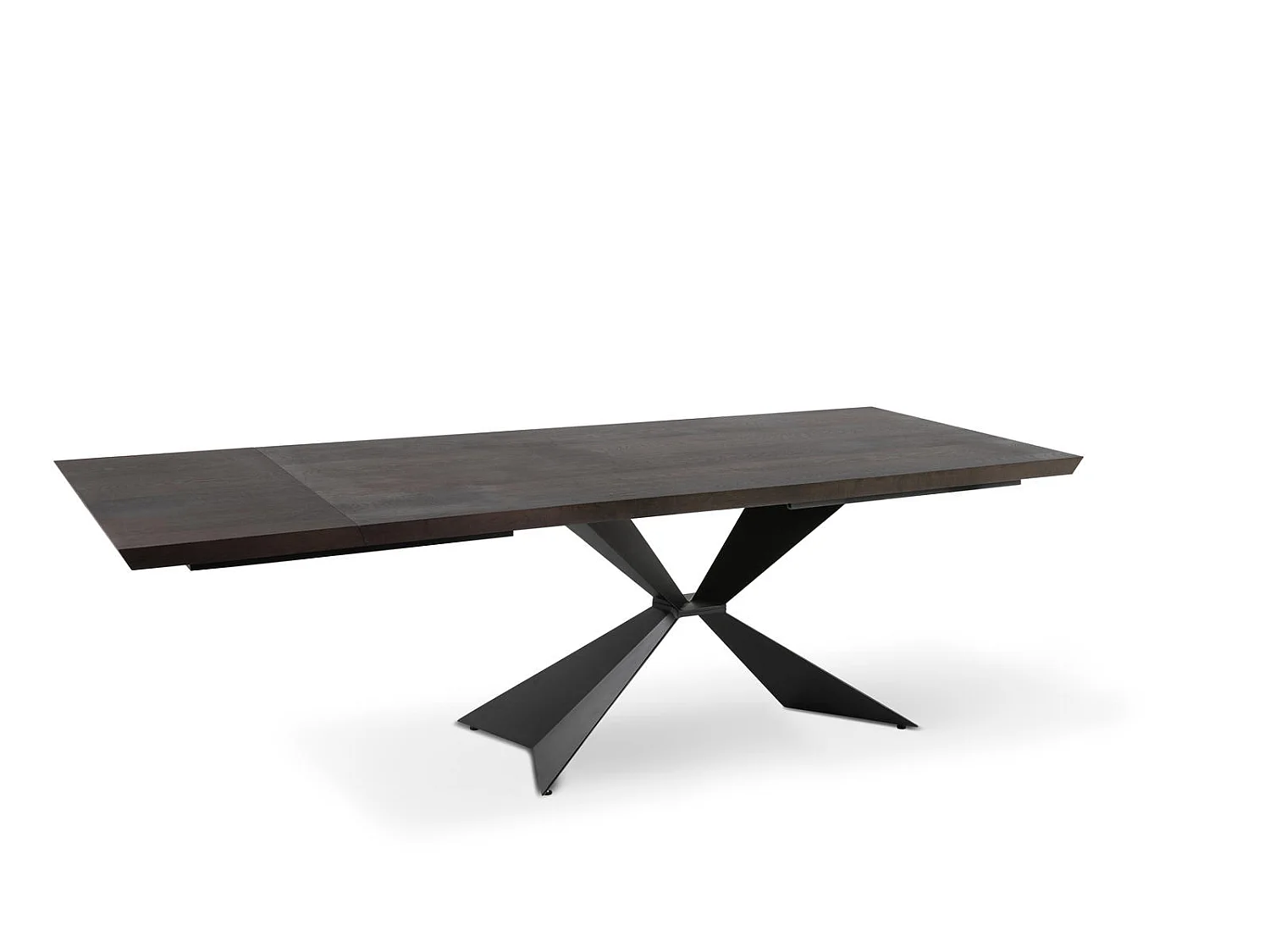 Stark - Ausziehtisch (200/300 x 100 cm) in schwarzem Furnier