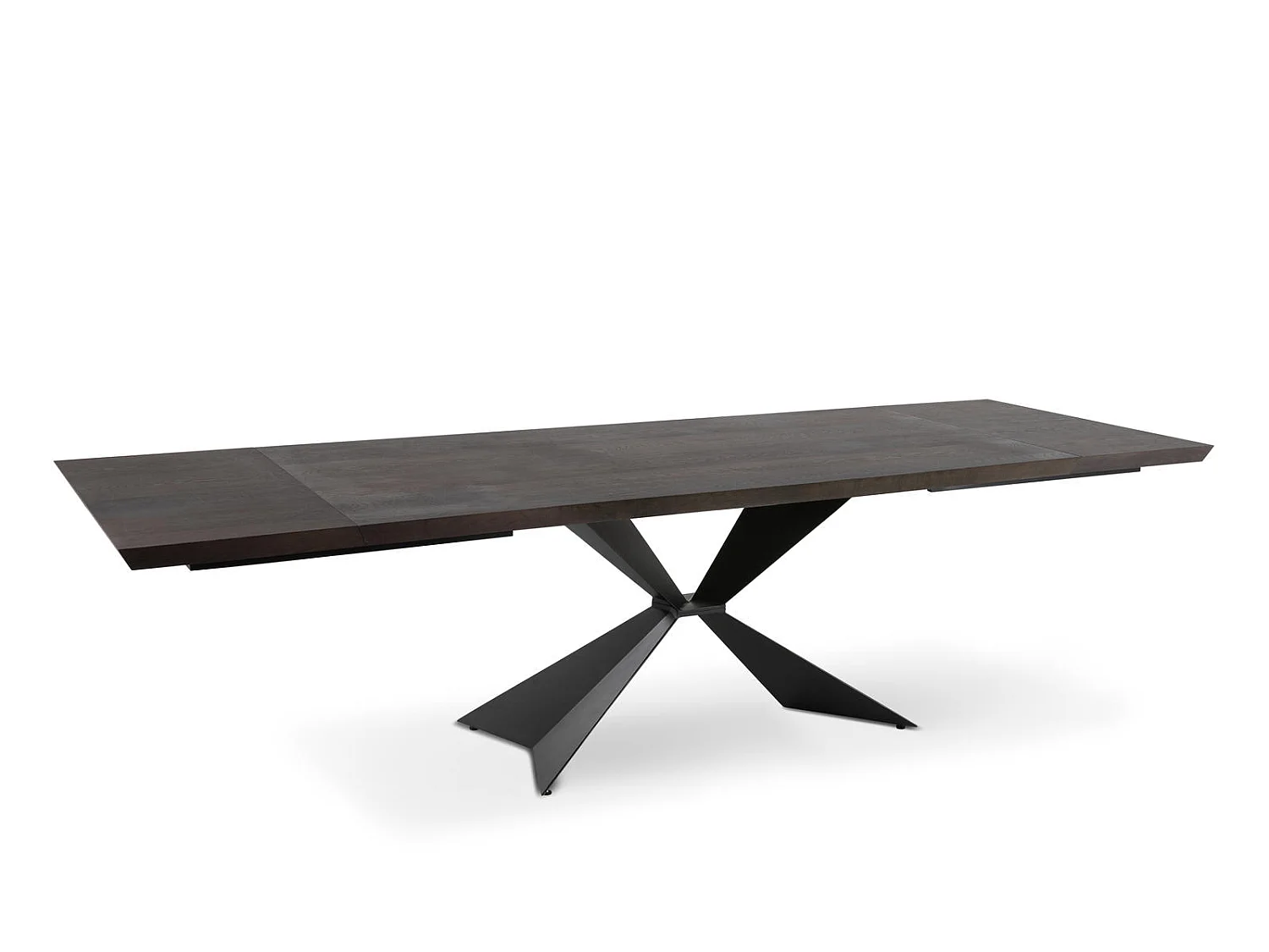 Stark - Ausziehtisch (200/300 x 100 cm) in schwarzem Furnier