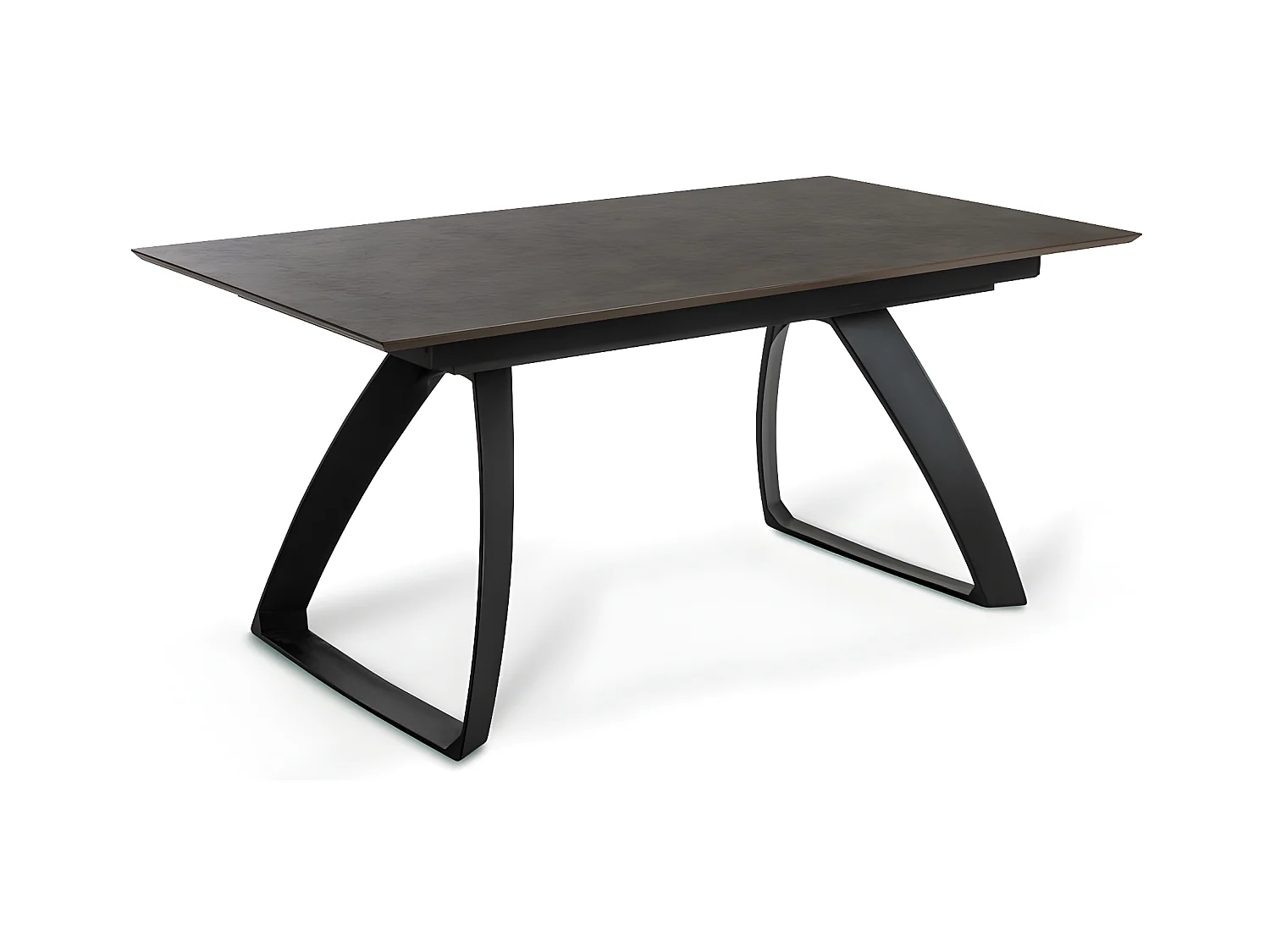 Barret Table Extensible (170/270 x 90 cm) en HPL sur MDF Noir