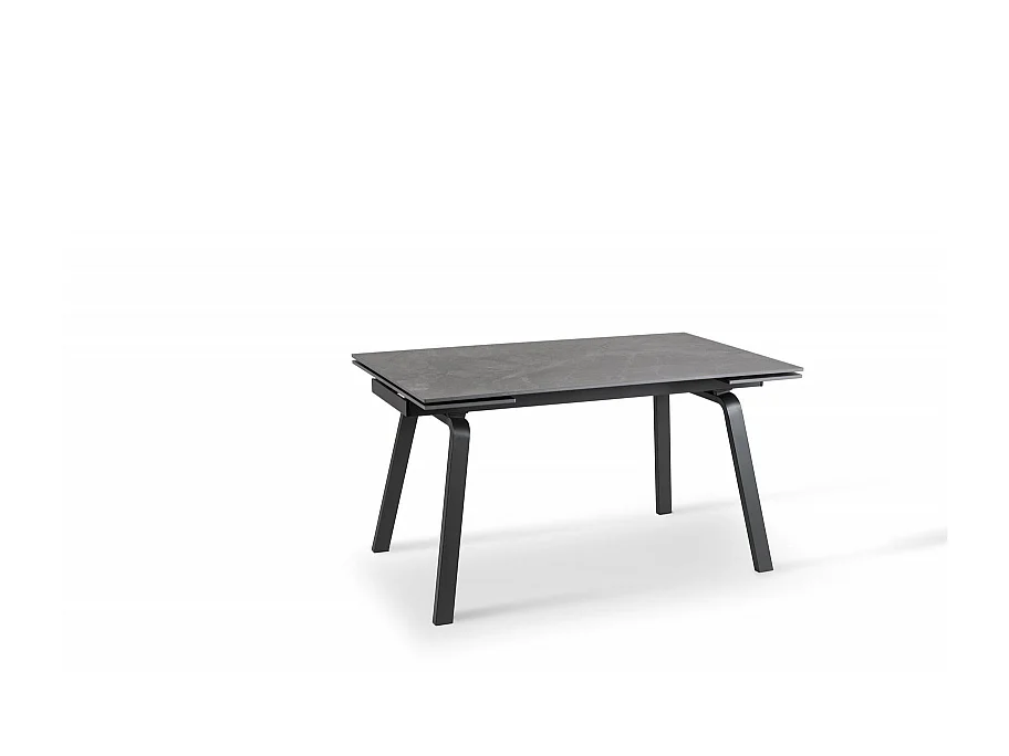 Dylan Table Extensible (140/200x80 cm) en Céramique Noire