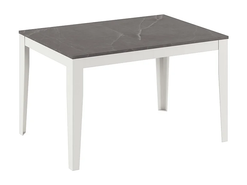 Big Table extensible (156/316 x 90 cm) en Mélamine Blanc
