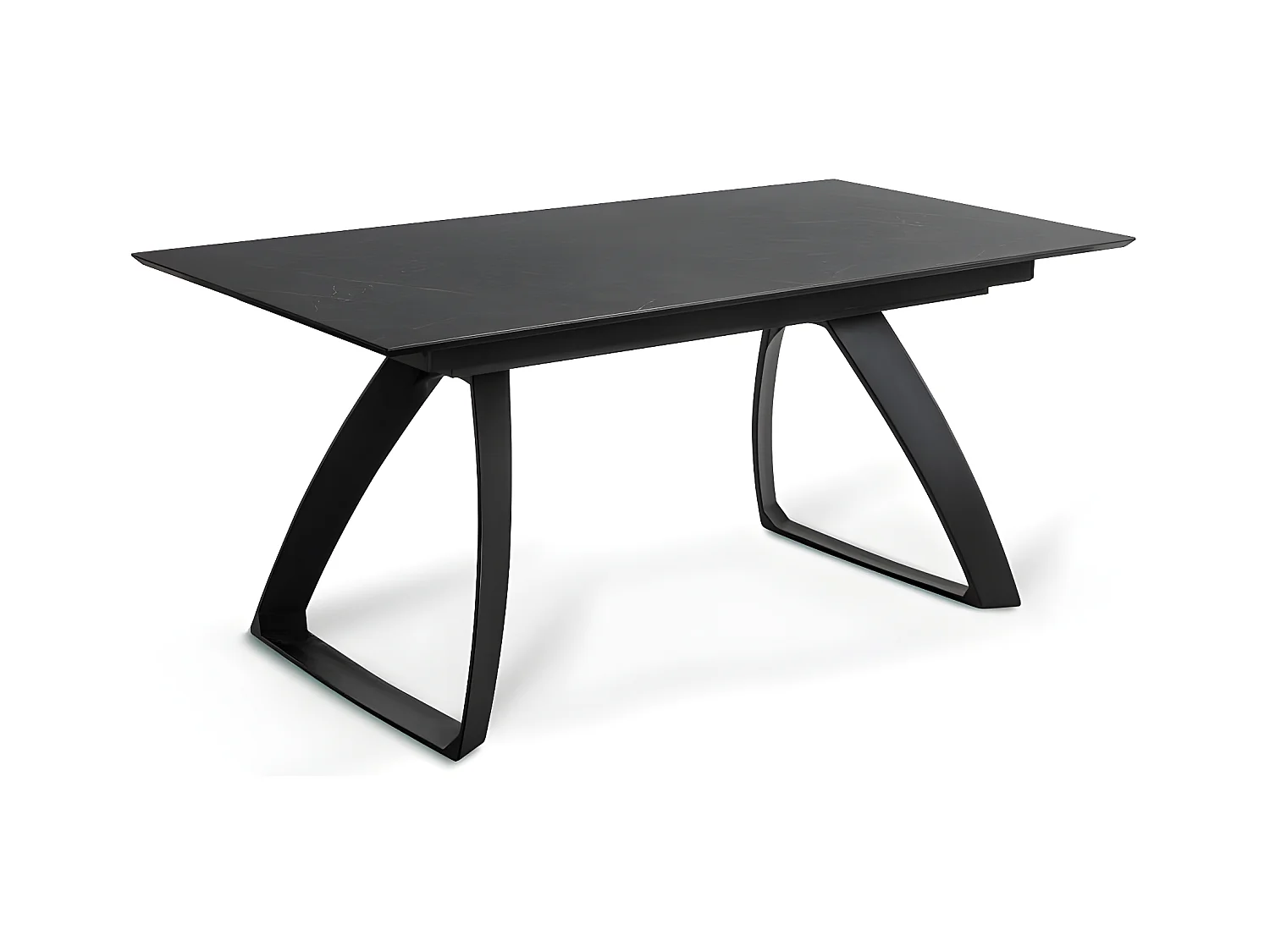 Barret Table Extensible (170/270 x 90 cm) en HPL sur MDF Noir