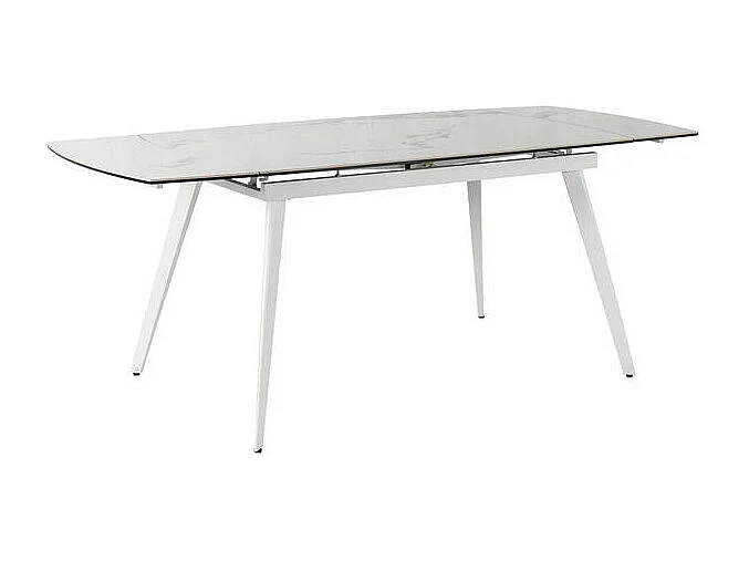 Nicolas TABLE À ALLONGES en Blanc FRITTÉ