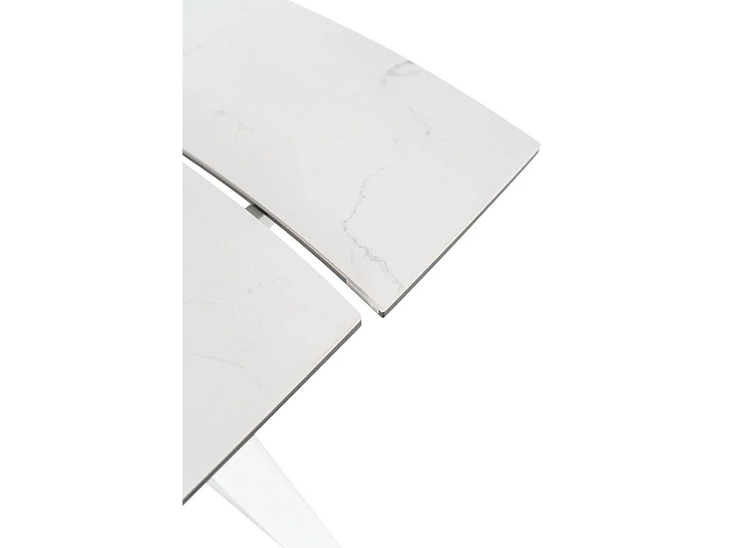 Nicolas TABLE À ALLONGES en Blanc FRITTÉ