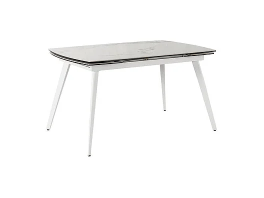 Nicolas TABLE À ALLONGES en Blanc FRITTÉ