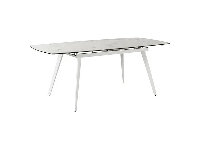 Nicolas - AUSZIEHBARER TISCH in SINTERED White