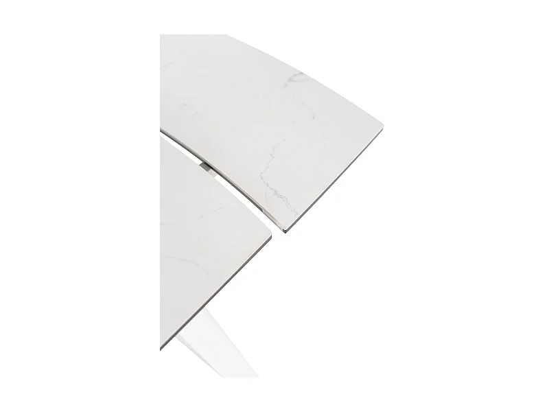 Nicolas - AUSZIEHBARER TISCH in SINTERED White