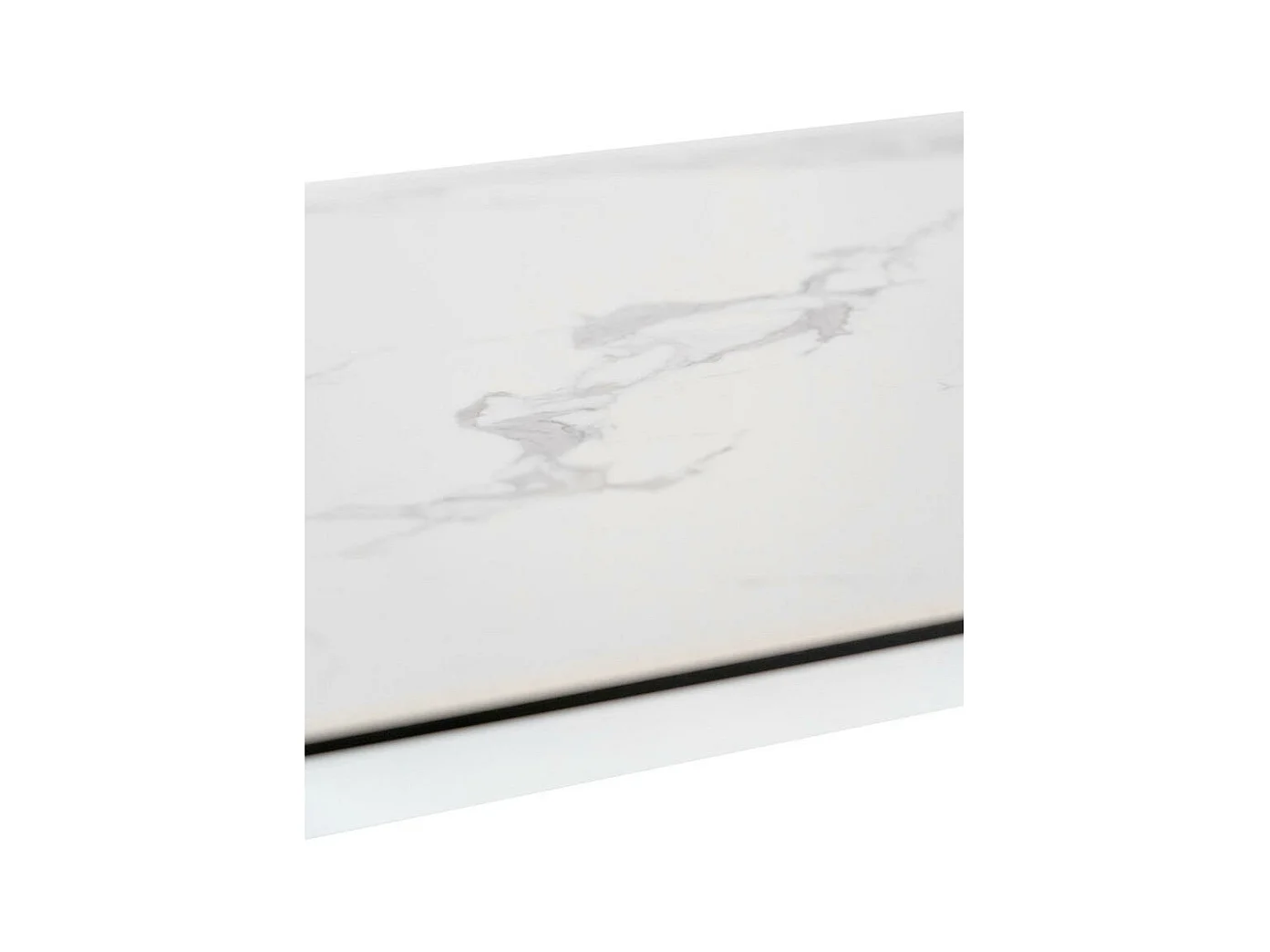 Nicolas - AUSZIEHBARER TISCH in SINTERED White