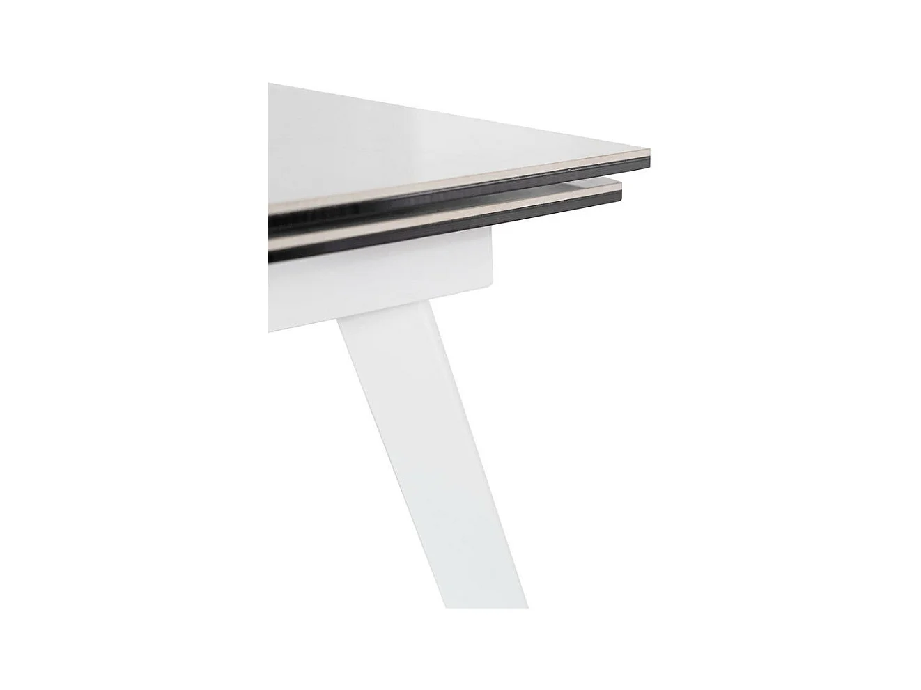 Nicolas - AUSZIEHBARER TISCH in SINTERED White