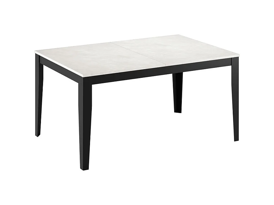 Big Table extensible (156/316 x 90 cm) en Mélamine Blanc