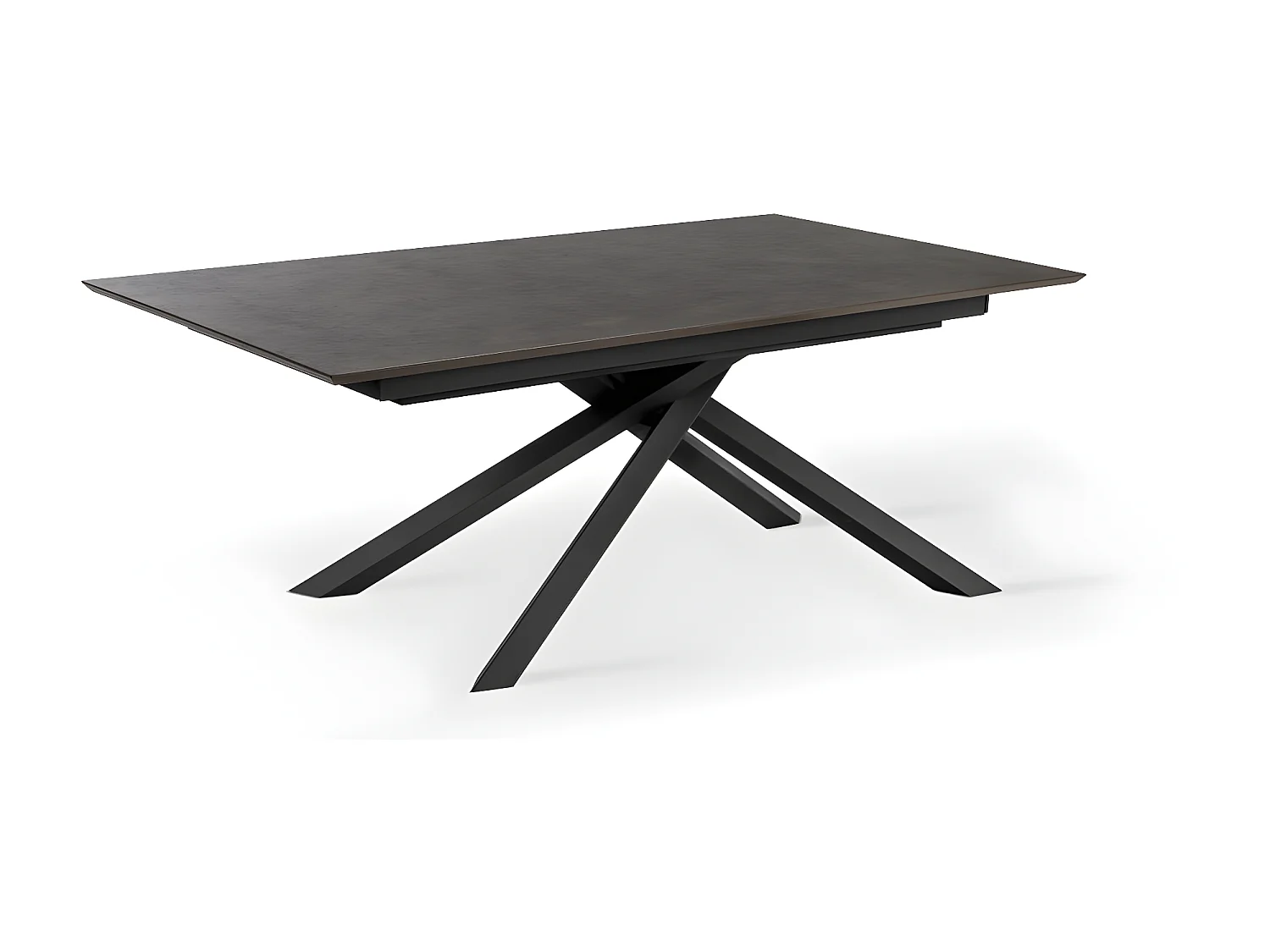 Xavier Table Extensible (170/270 x 90 cm) en HPL Noir