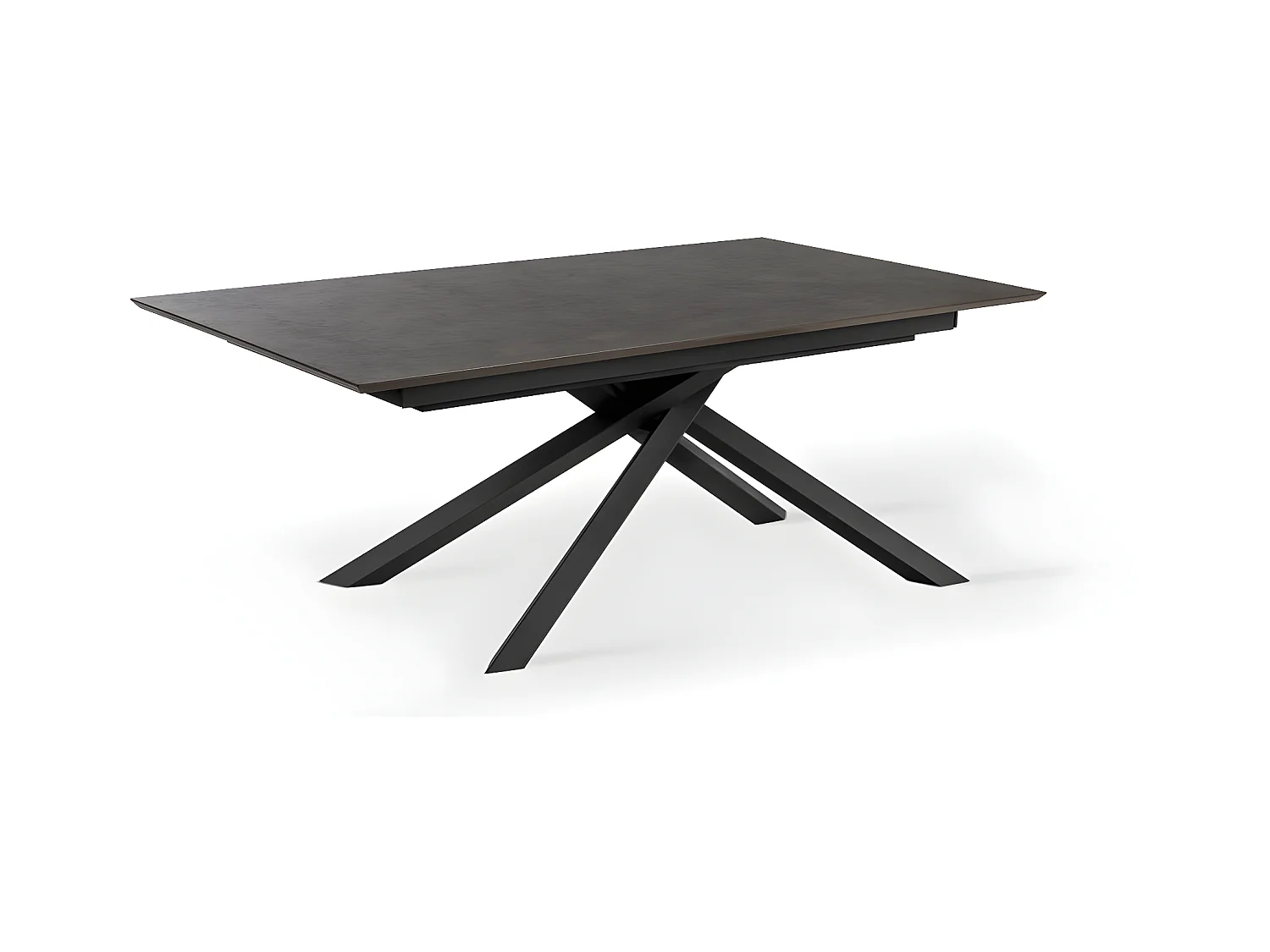 Xavier Table Extensible (170/270 x 90 cm) en HPL Noir