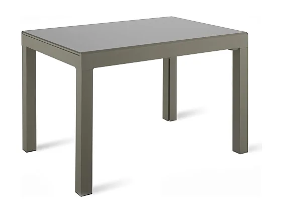 Mesa extensible Executive (120/175/230/290/350 x 83 cm) en cristal templado gris