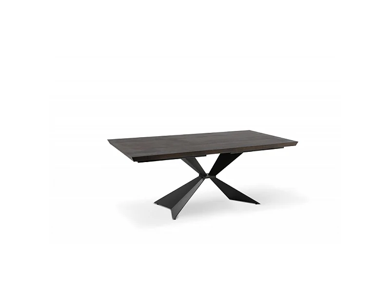 Stark - Mesa extensível (160/240 x 90 cm) em folheado preto