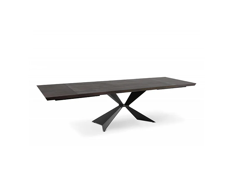 Stark - Mesa extensible (160/240 x 90 cm) en chapa negra