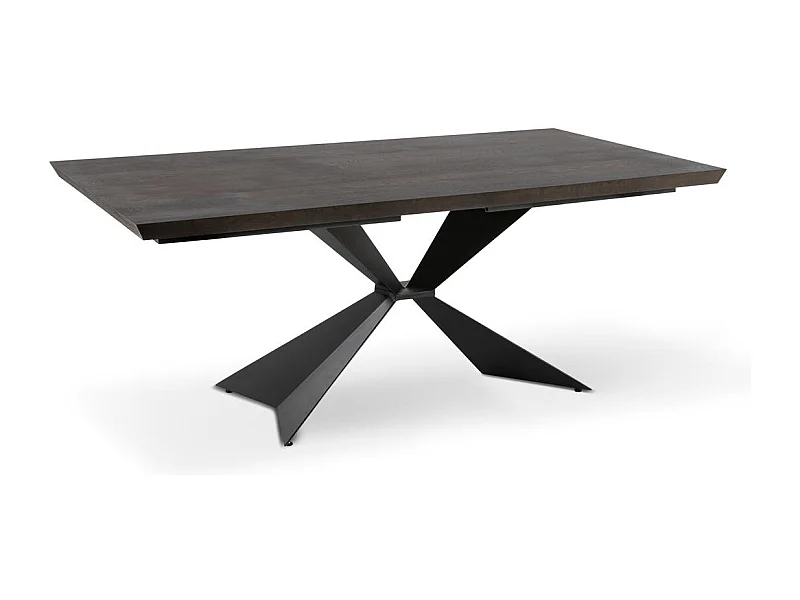 Stark - Uitschuifbare tafel (160/240 x 90 cm) in zwart fineer
