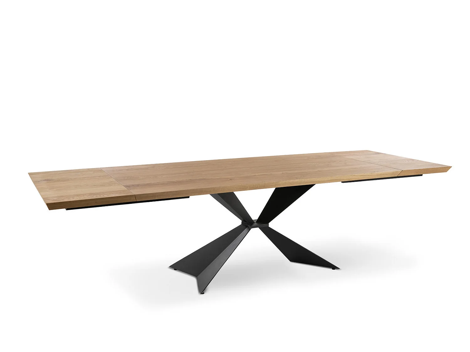 Stark - Tavolo allungabile (200/300 x 100 cm) in impiallacciato nero