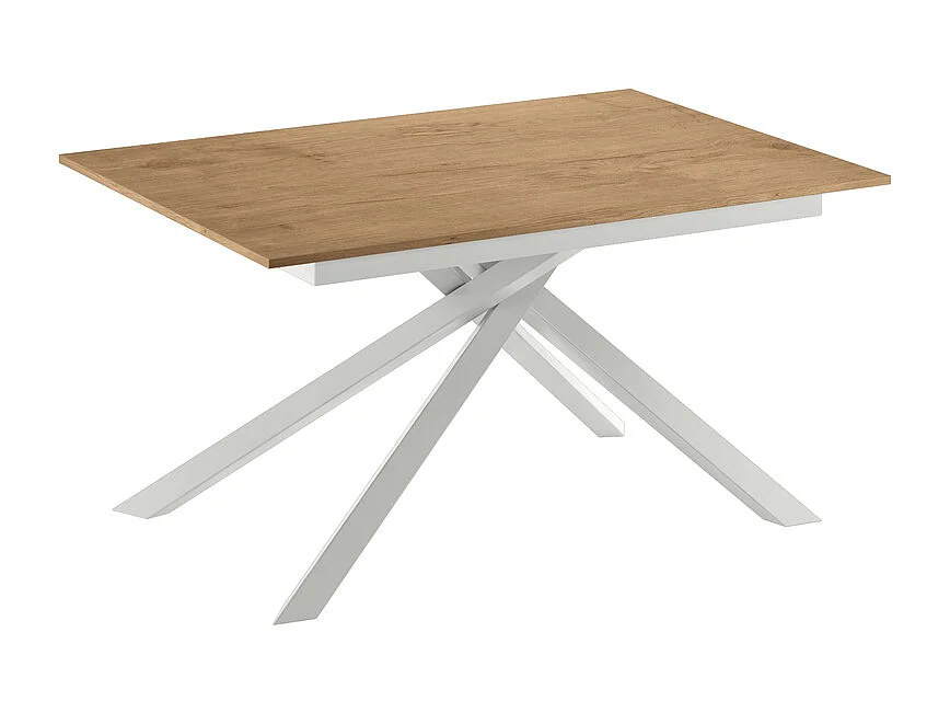 Pulse Table extensible (140/190 x 90 cm) en Mélamine Blanc