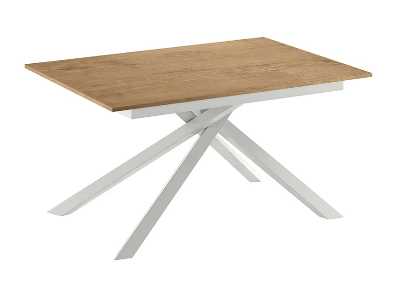 Pulse Table extensible (140/190 x 90 cm) en Mélamine Blanc