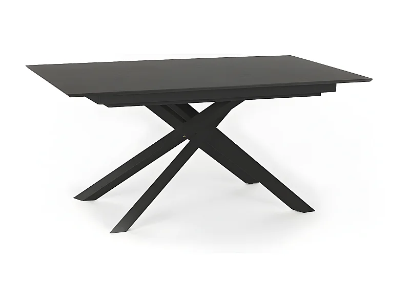Xavier Table Extensible (170/270 x 90 cm) en HPL sur MDF Gris Foncé