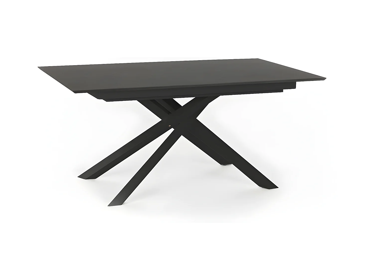 Xavier Table Extensible (170/270 x 90 cm) en HPL sur MDF Gris Foncé