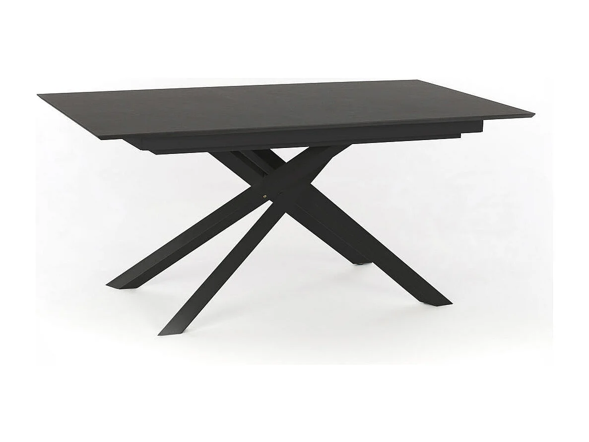 Xavier Table Extensible (170/270x90 cm) en HPL sur MDF Gris Foncé