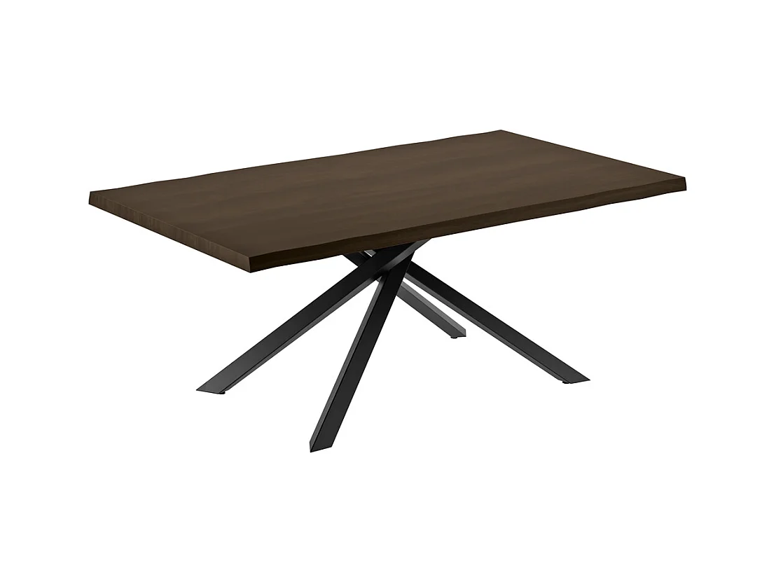 Spike – Ausziehbarer Tisch (200/300 x 100 cm) in schwarzer Esche