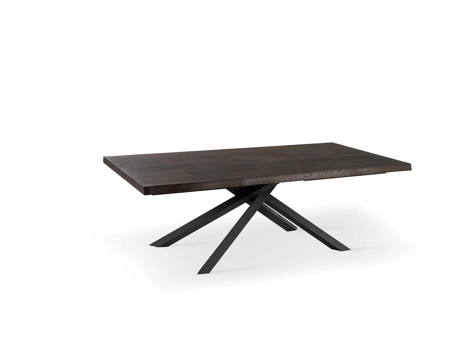 Spike Table Extensible (200/300 x 100 cm) en Frêne Noir