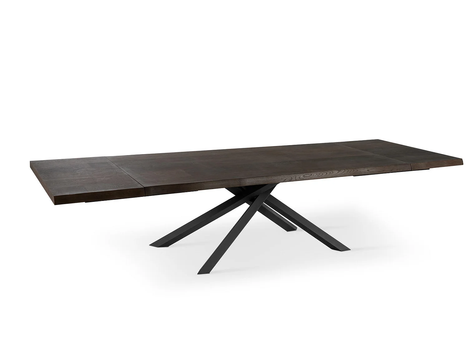 Spike Table Extensible (200/300 x 100 cm) en Frêne Noir