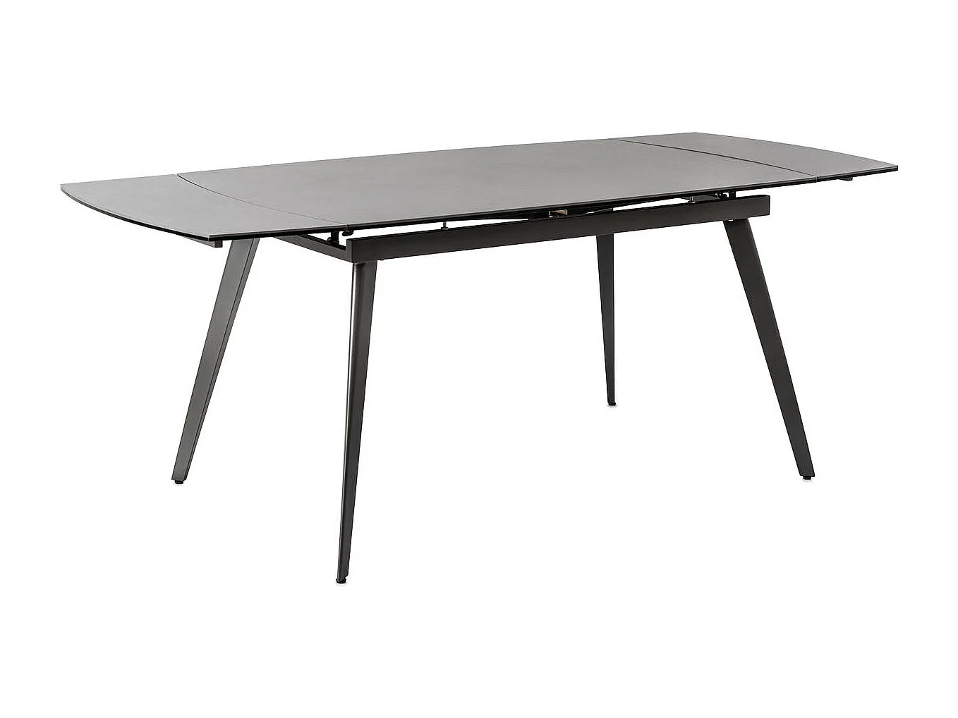 Nicolas Table extensible (140/200x90 cm) en céramique anthracite