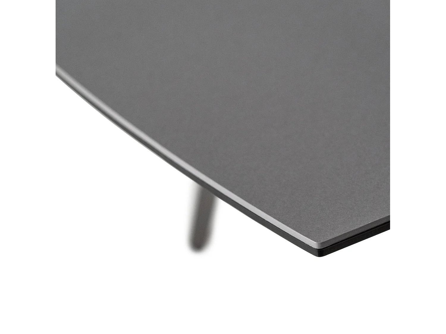 Nicolas Table extensible (140/200x90 cm) en céramique anthracite