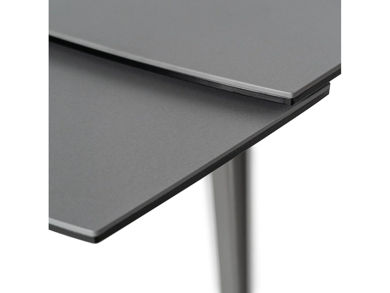 Nicolas Table extensible (140/200x90 cm) en céramique anthracite