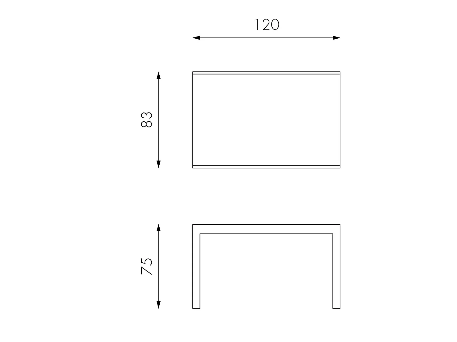 Executive Table Extensible (120/175/230/290/350 x 83 cm) en Verre Trempé Blanc
