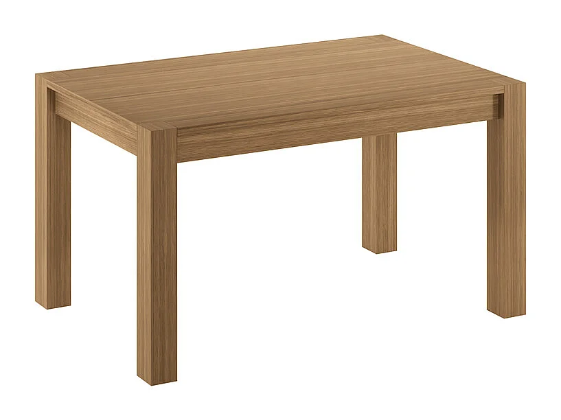 Holz – Ausziehbarer Tisch (140/190 x 80 cm) in braunem Eichenfurnier