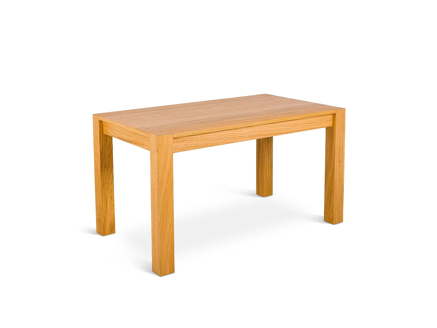 Wood Table extensible (140/190 x 80 cm) en placage chêne brun