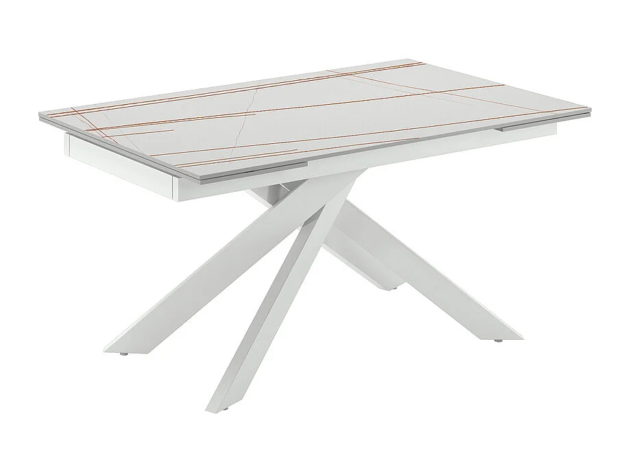 Ares TABLE D'EXTENSION en Blanc FRITTÉ