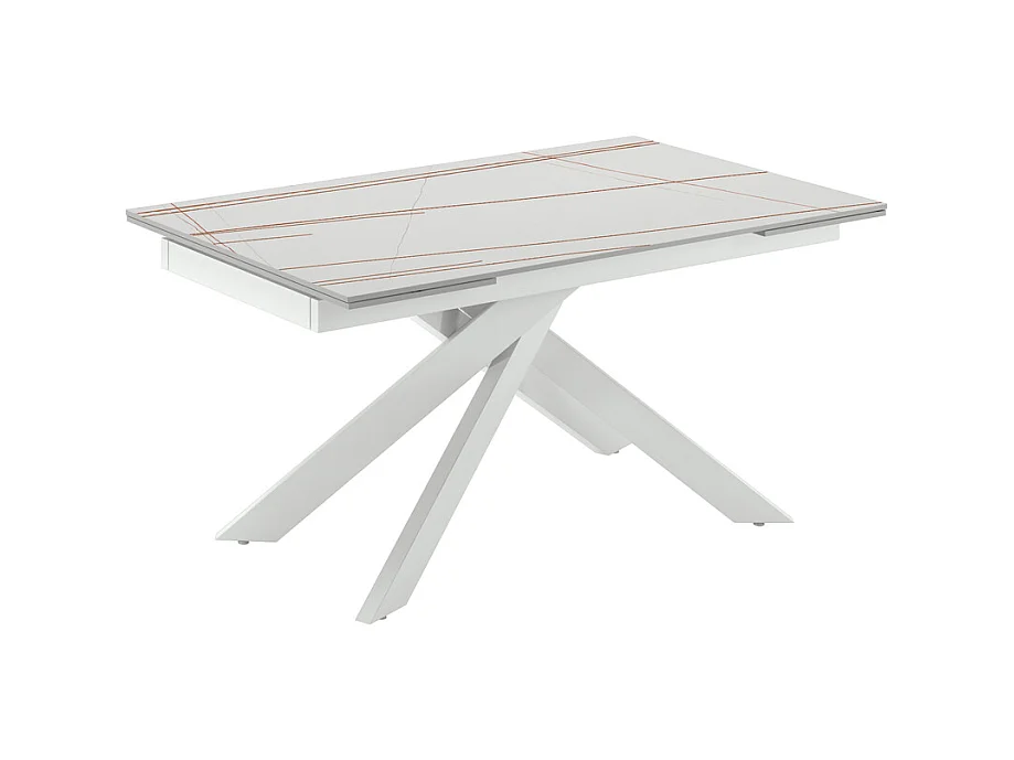 Ares TABLE D'EXTENSION en Blanc FRITTÉ