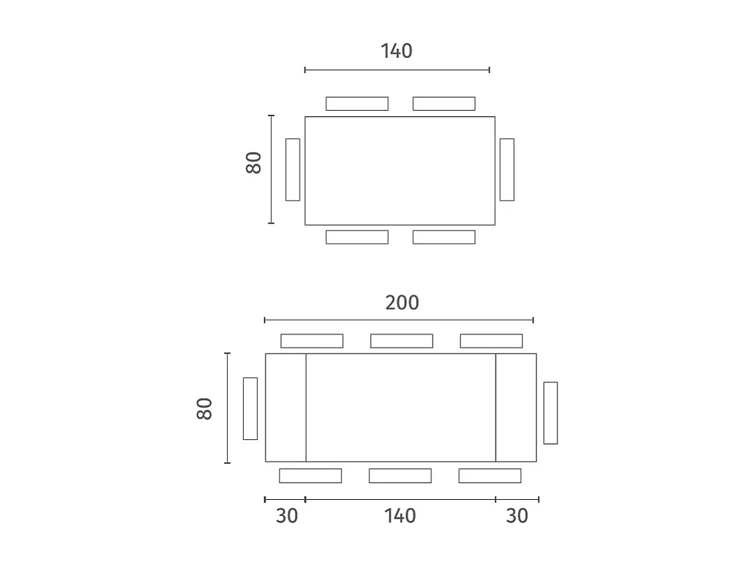 Ares - VERLENGTAFEL in GESINTERD Wit