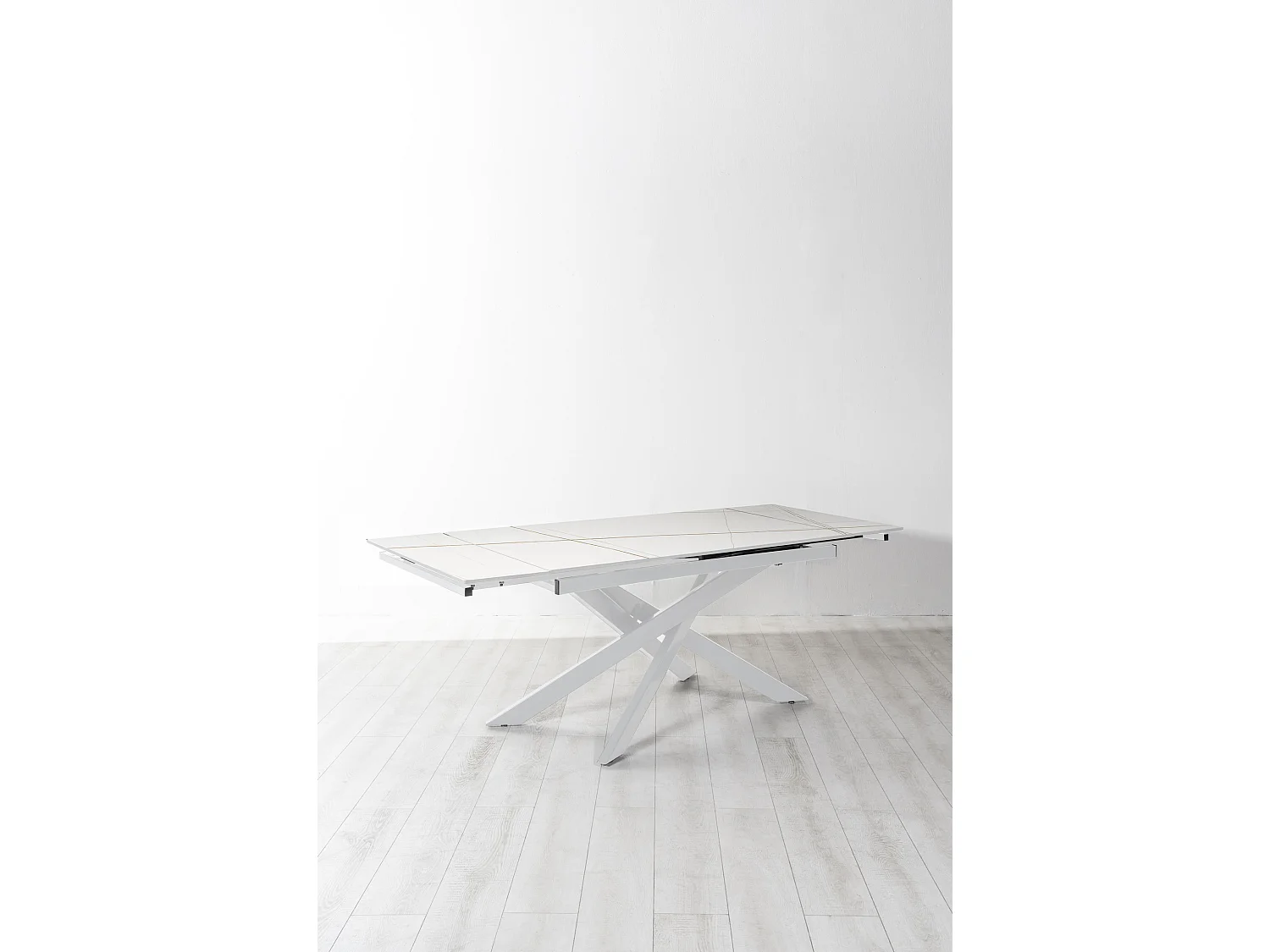 Ares TABLE D'EXTENSION en Blanc FRITTÉ