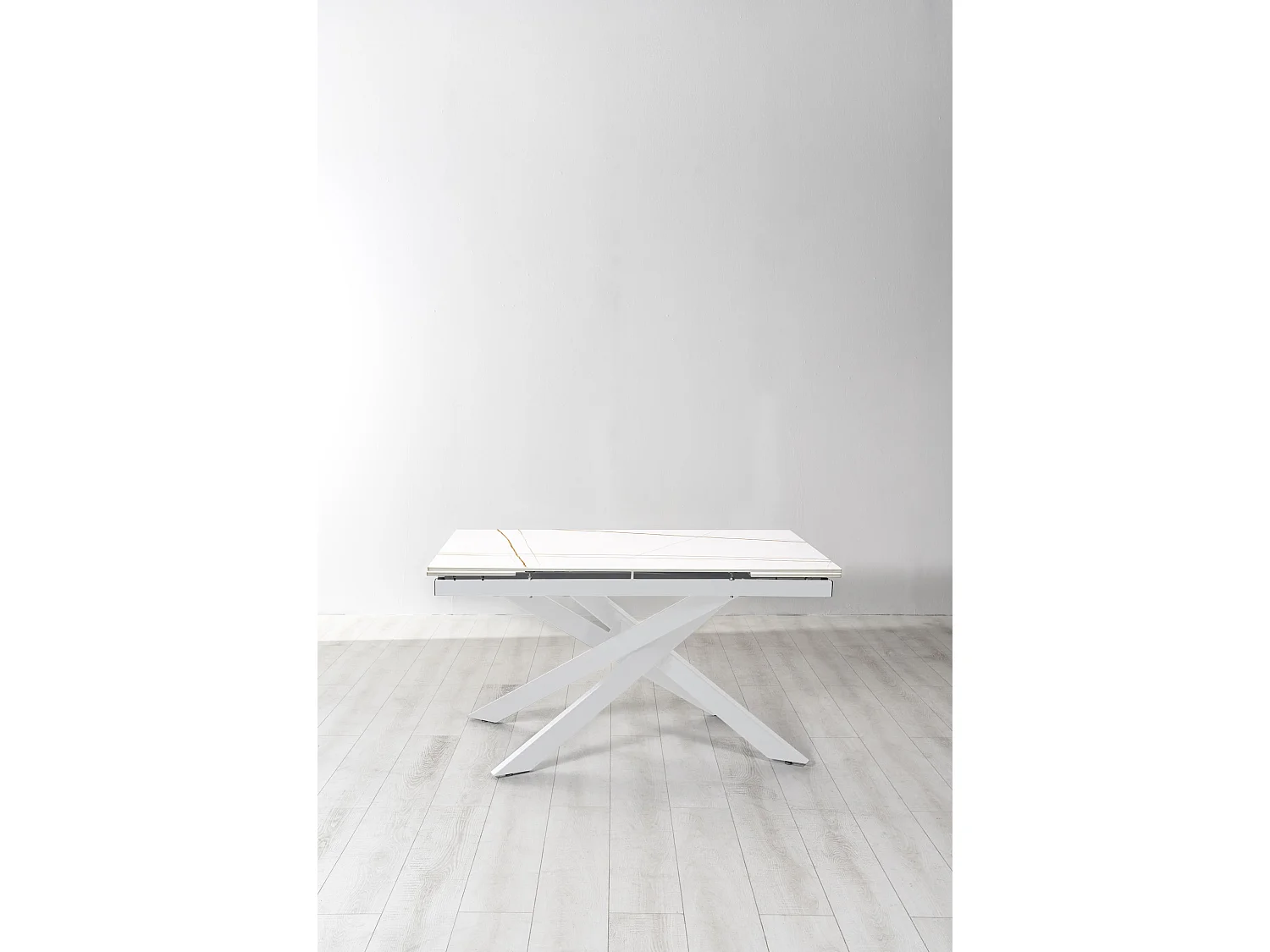 Ares TABLE D'EXTENSION en Blanc FRITTÉ