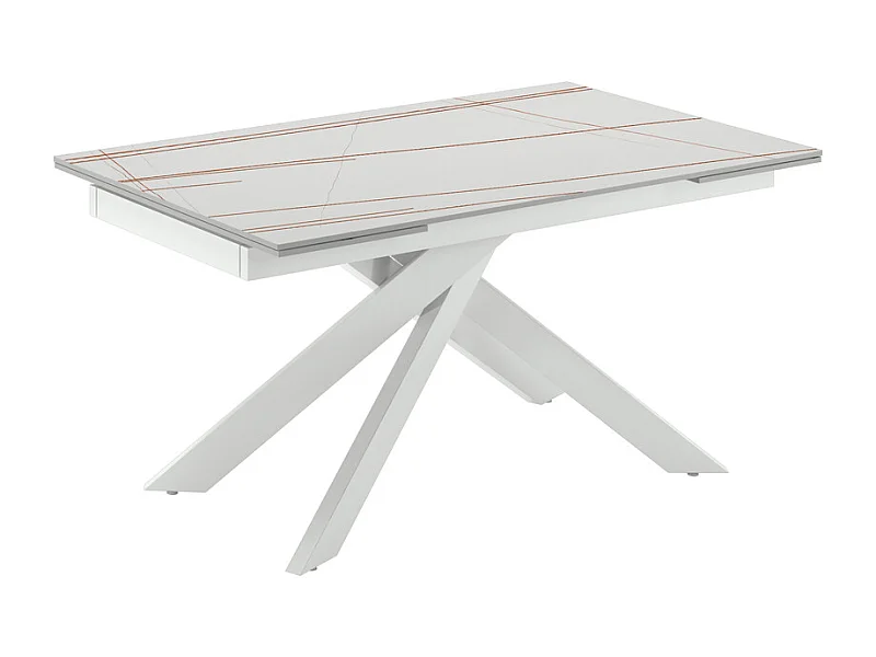 Ares TABLE D'EXTENSION en Blanc FRITTÉ