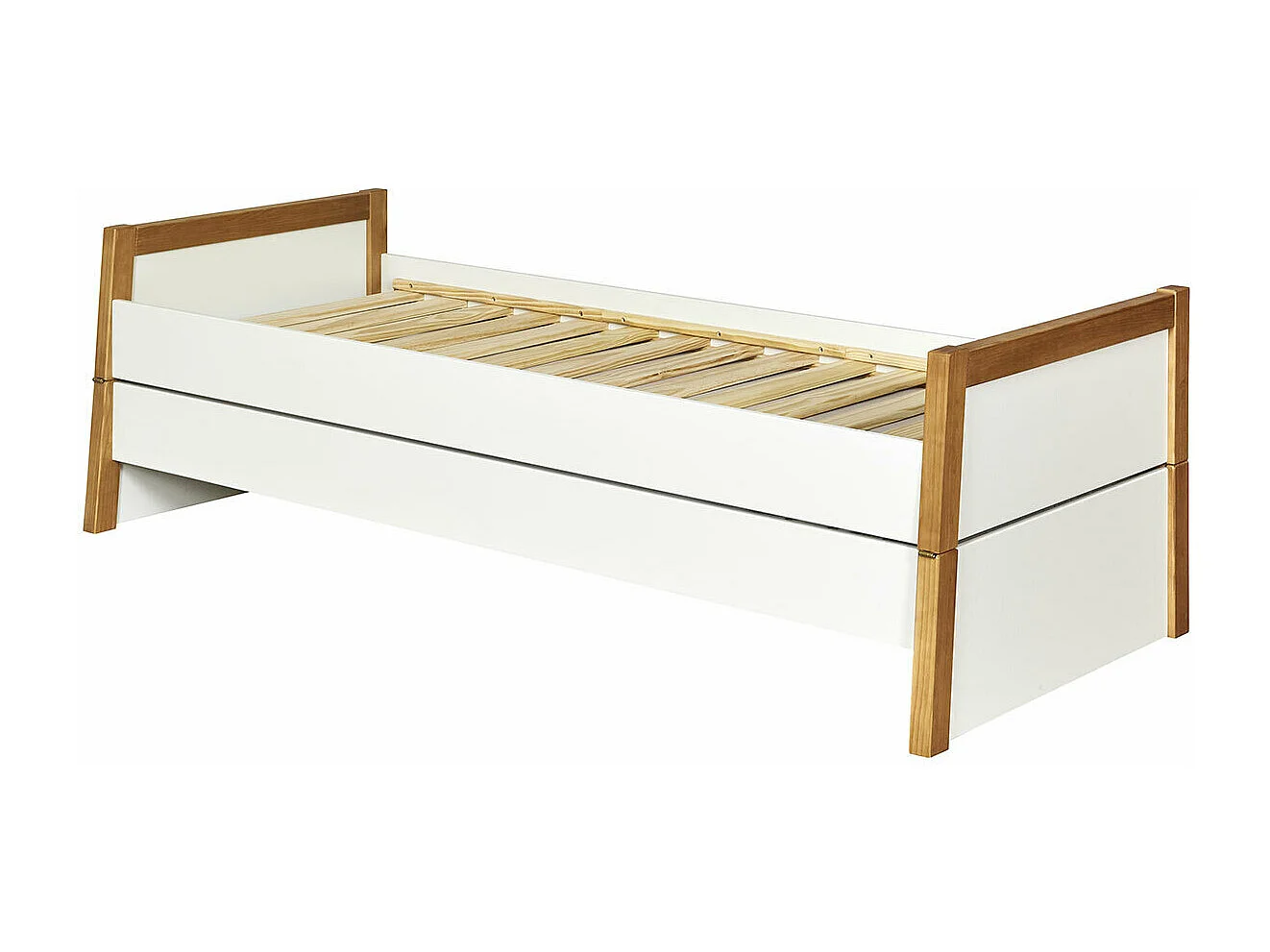 Lit gigogne 80x200 cm bois massif bois HOLAF