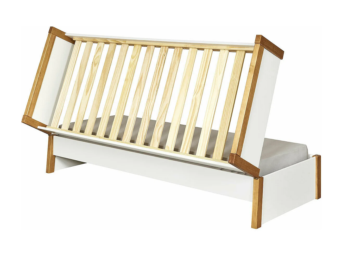 Lit gigogne 80x200 cm bois massif bois HOLAF