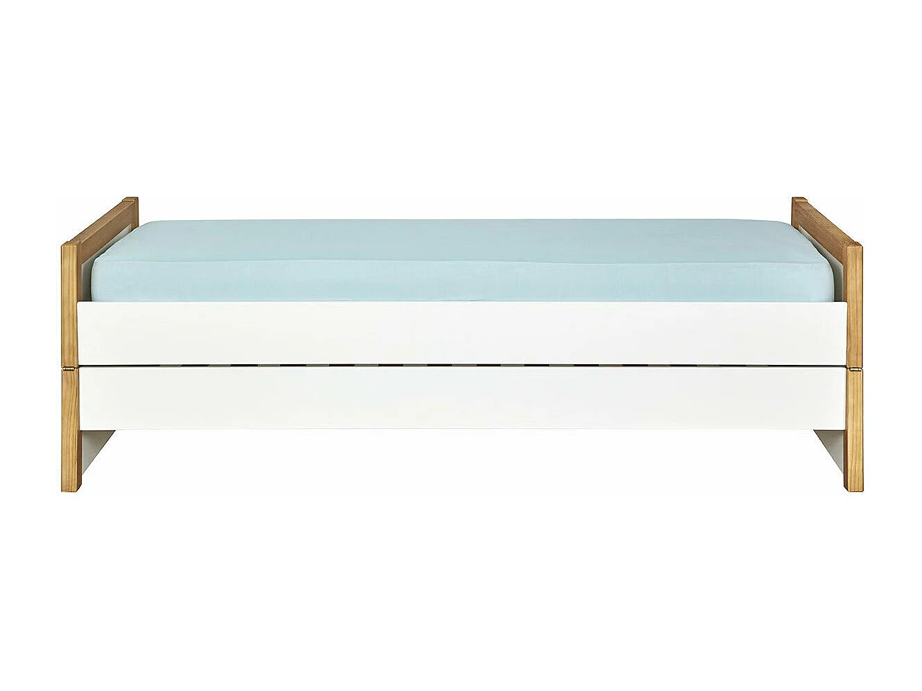 Lit gigogne 80x200 cm bois massif bois HOLAF