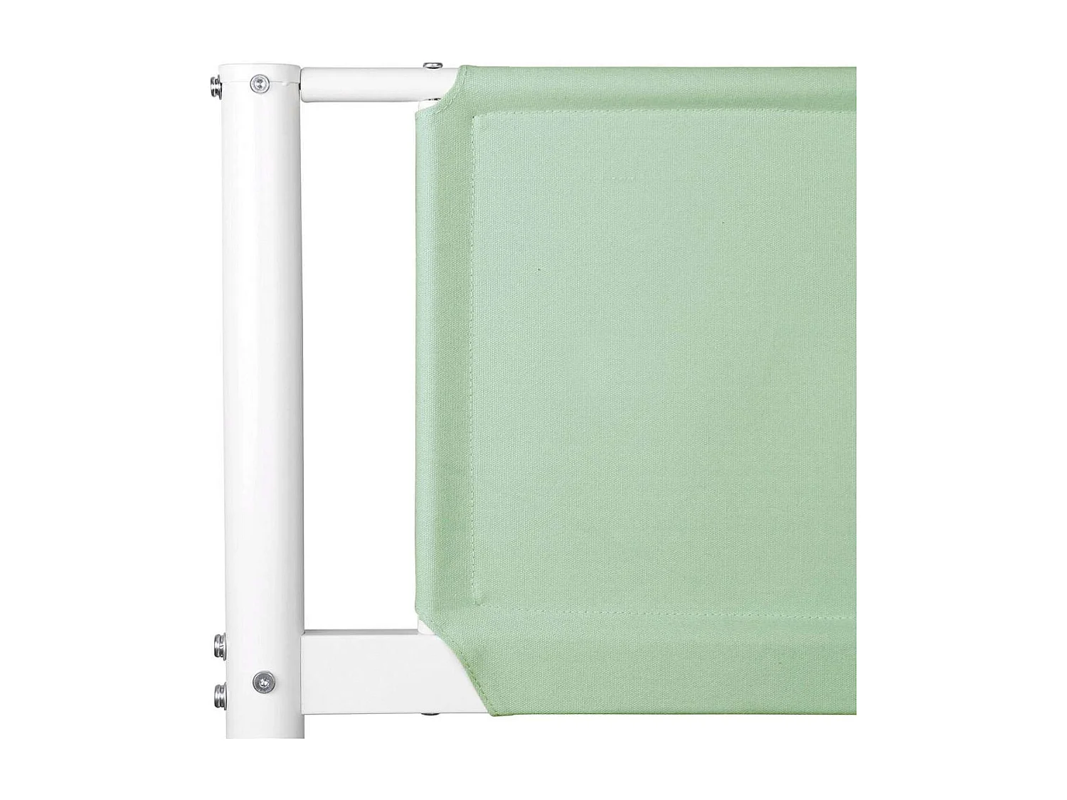 Litera de metal y tela verde con somier - BROS