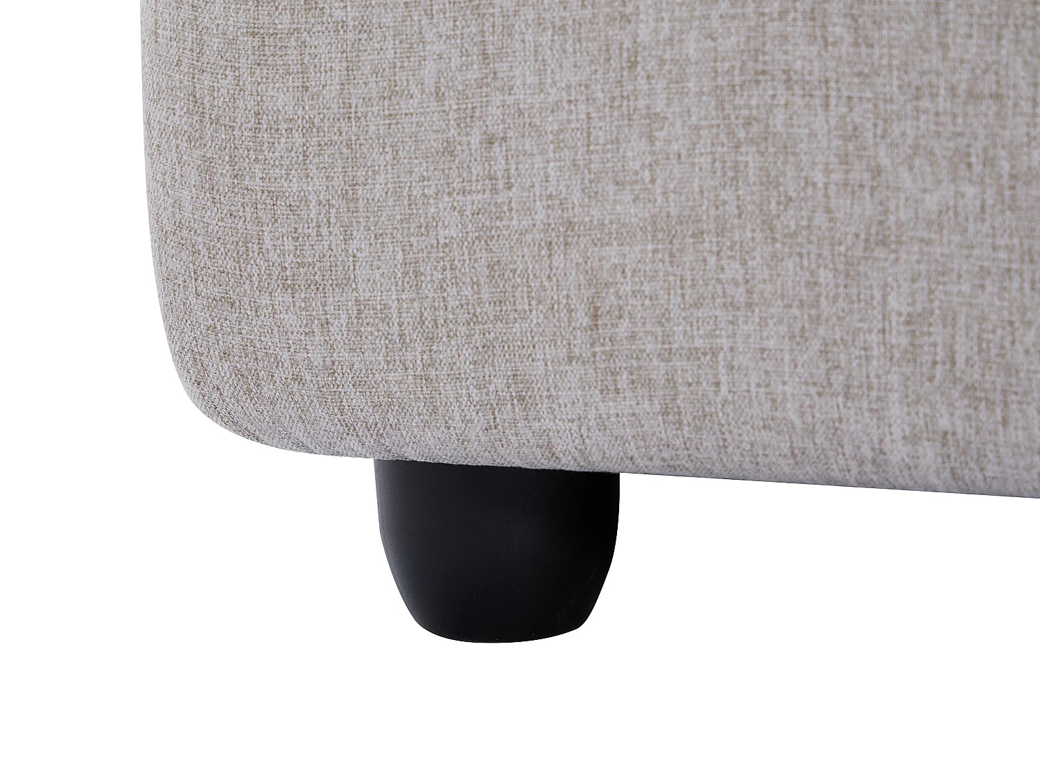 Vänstervänd hörnsoffa med elektrisk lutningsfunktion i beige tyg LUNANO