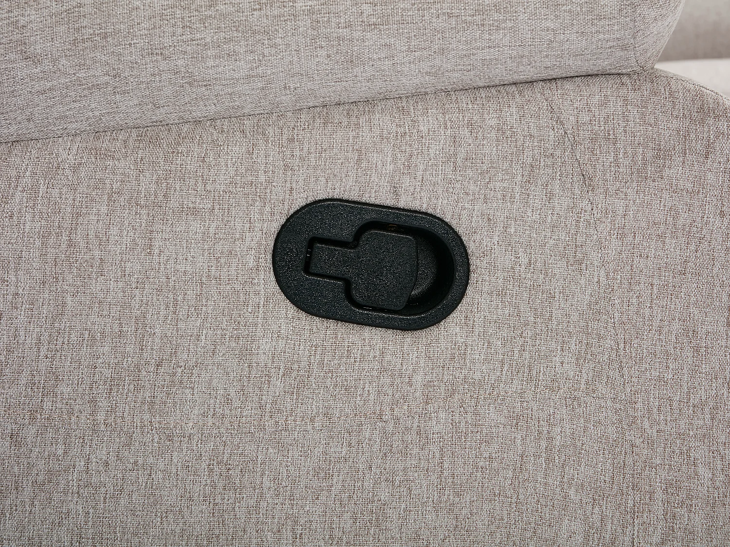 Canapé d'angle relax en tissu chiné beige RIETI