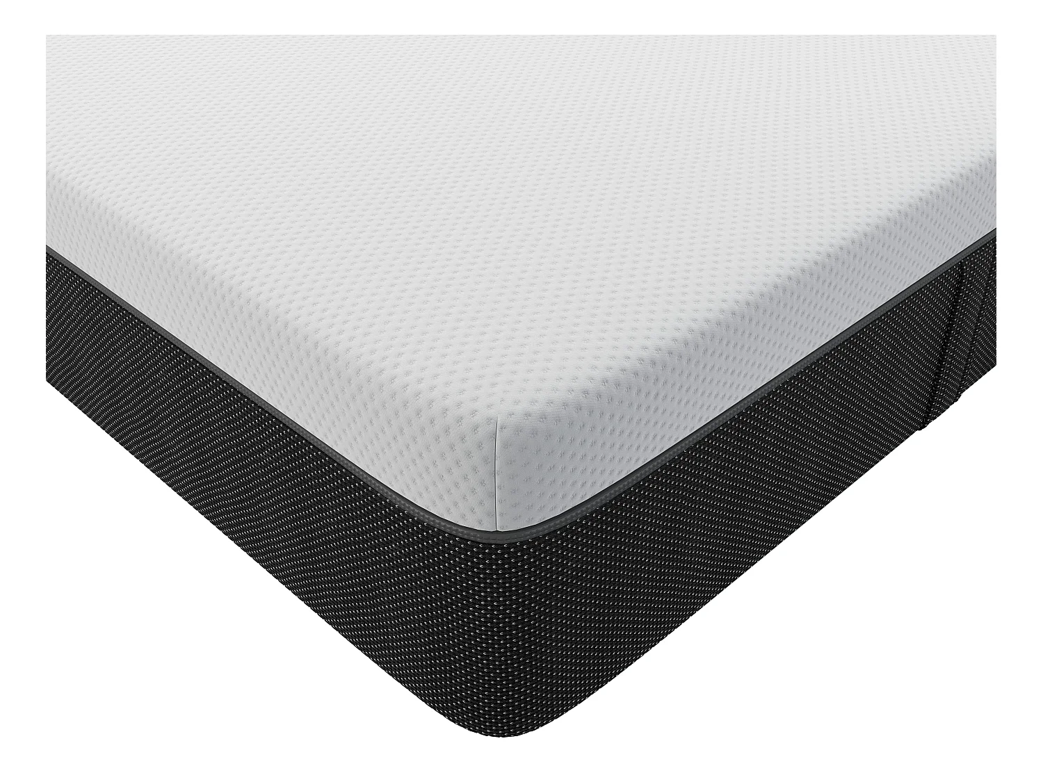 Conjunto de canapé abatible de 180 x 200 cm blanco + colchón de muelles ensacados con 7 zonas desenfundable de 22cm - CELESTRIA de YSMÉE