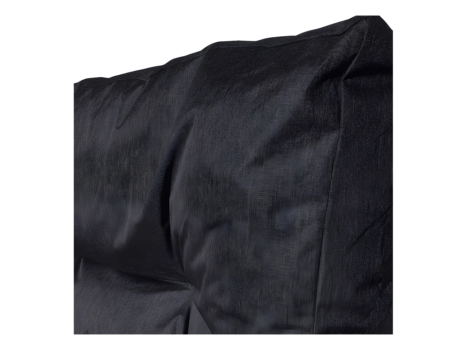 Cuscini per pallet lotto x2 in poliestere 120x80cm/120x40cm nero