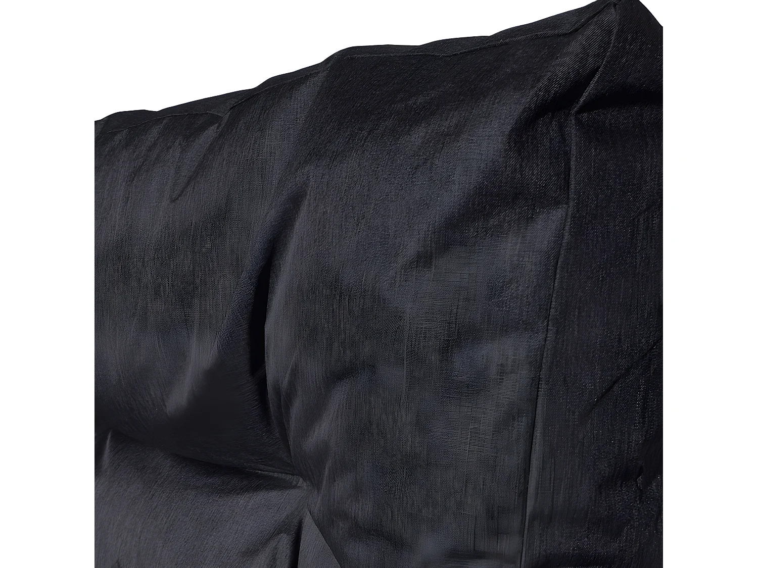 Cojines para palets lote x2 de poliéster 120x80cm/120x40cm negro